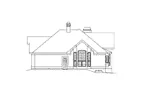 Sunbelt House Plan Right Elevation - Altamont Ranch Home 007D-0007 - Search House Plans and More