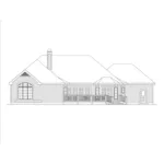 Ranch House Plan Rear Elevation - Westport Cape Cod Ranch Home 007D-0008 - Shop House Plans and More