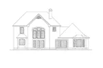 Colonial House Plan Rear Elevation - Cadenbridge Georgian Home 007D-0009 - Search House Plans and More