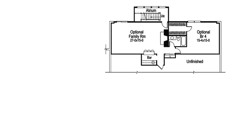 Ranch House Plan Optional Lower Level - Foxbury Atrium Ranch Lovely Home 007D-0010 - Search House Plans and More