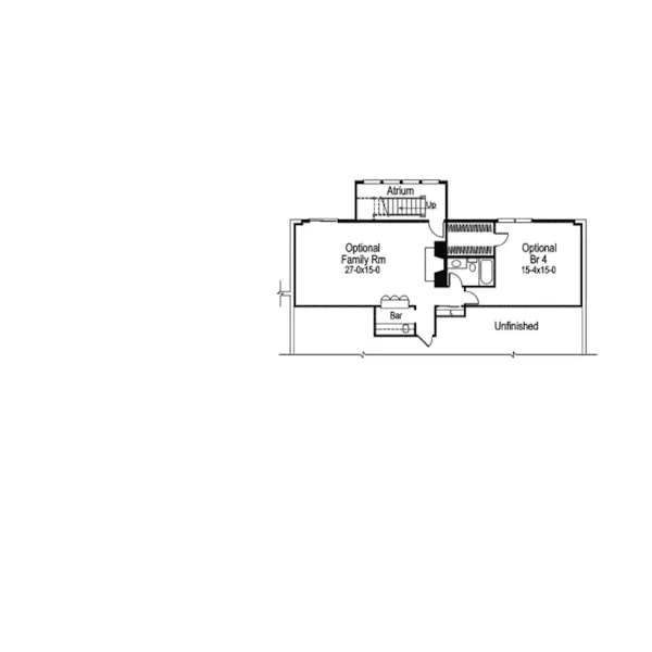 Traditional House Plan Optional Lower Level - Foxbury Atrium Ranch Lovely Home 007D-0010 - Search House Plans and More