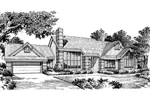 Ranch House Plan Front Image of House - Gardenview Contemporary Home 007D-0012 - Search House Plans and More