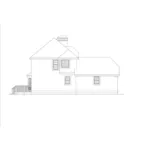 Vacation House Plan Left Elevation - Hampton Narrow Lot Home 007D-0013 - Search House Plans and More