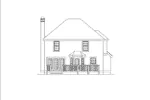 Cabin & Cottage House Plan Rear Elevation - Hampton Narrow Lot Home 007D-0013 - Search House Plans and More