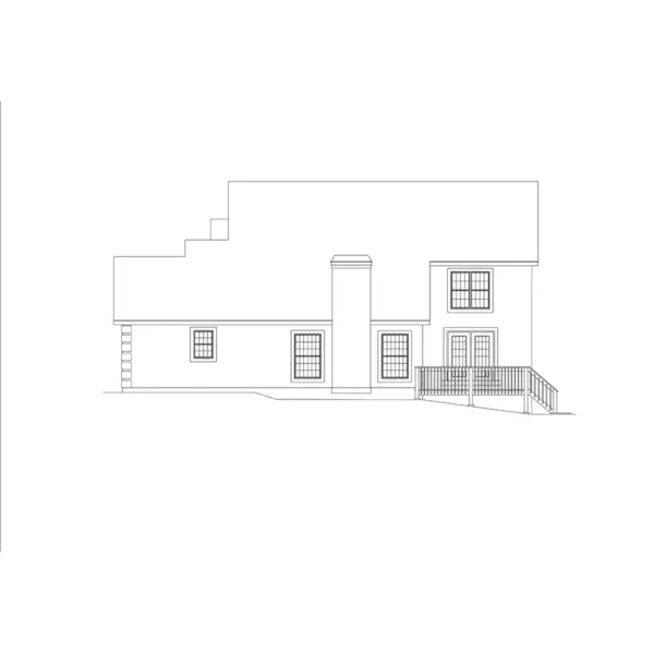 Sunbelt House Plan Right Elevation - Norwick Traditional Home 007D-0014 - Shop House Plans and More