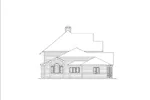 Greek Revival House Plan Left Elevation - Cheshire Traditional Home 007D-0016 - Search House Plans and More