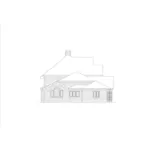 Greek Revival House Plan Left Elevation - Cheshire Traditional Home 007D-0016 - Search House Plans and More