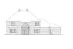 Traditional House Plan Rear Elevation - Cheshire Traditional Home 007D-0016 - Search House Plans and More