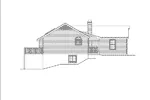Cabin & Cottage House Plan Left Elevation - Lawrenceville Ranch Home 007D-0018 - Shop House Plans and More