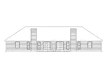Neoclassical House Plan Rear Elevation - Shadydale Multi-Family Duplex 007D-0020 - Shop House Plans and More