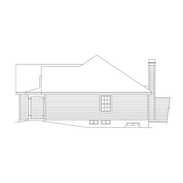 Multi-Family House Plan Right Elevation - Shadydale Multi-Family Duplex 007D-0020 - Shop House Plans and More