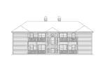 Traditional House Plan Rear Elevation - Staunton Fourplex Multi-Family 007D-0021 - Shop House Plans and More