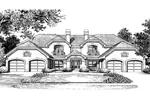 Tudor House Plan Front Image of House - Pasadena Fourplex Multi-Family 007D-0022 - Shop House Plans and More