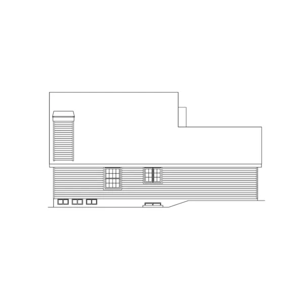 Country House Plan Left Elevation - Countryridge Farmhouse Duplex 007D-0024 - Search House Plans and More