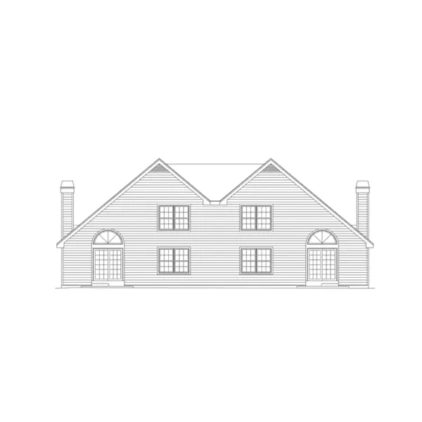 Country House Plan Rear Elevation - Countryridge Farmhouse Duplex 007D-0024 - Search House Plans and More