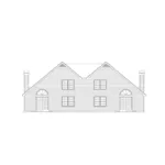 Country House Plan Rear Elevation - Countryridge Farmhouse Duplex 007D-0024 - Search House Plans and More