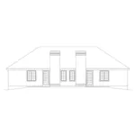 Ranch House Plan Rear Elevation - Highland Multi-Family Duplex 007D-0025 - Search House Plans and More