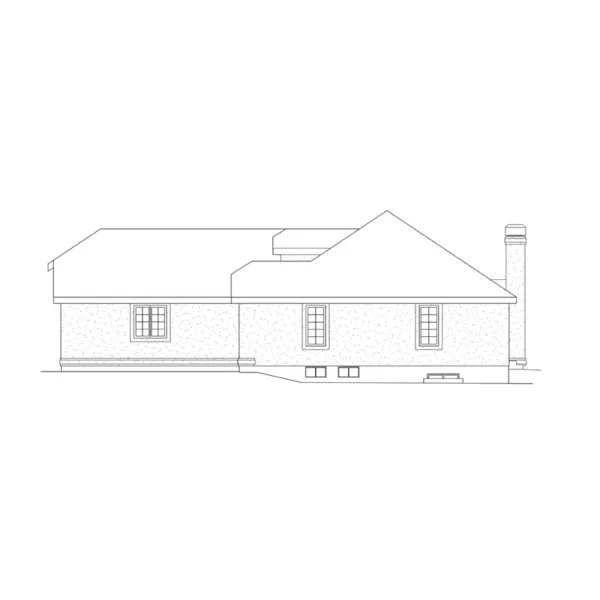 Ranch House Plan Right Elevation - Highland Multi-Family Duplex 007D-0025 - Search House Plans and More