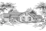 Southern House Plan Front Image of House - Peppertree Duplex Home 007D-0026 - Shop House Plans and More