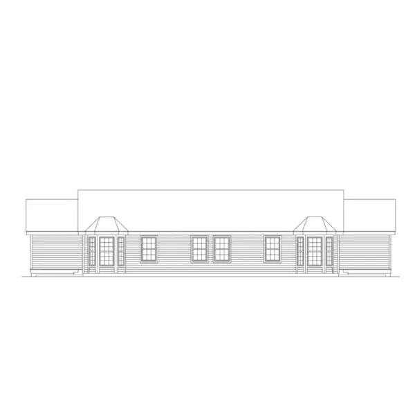 Multi-Family House Plan Rear Elevation - Peppertree Duplex Home 007D-0026 - Shop House Plans and More