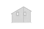 Building Plans Rear Elevation - Alpine Apartment Garage 007D-0027 | House Plans and More