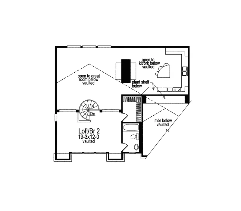 Vacation House Plan Second Floor - Sausalito Lake Home 007D-0028 - Shop House Plans and More