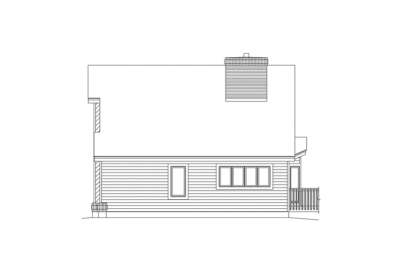 Modern House Plan Right Elevation - Sausalito Lake Home 007D-0028 - Shop House Plans and More