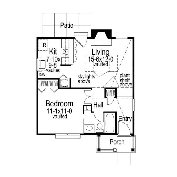 Country House Plan First Floor - Branson Bluff Cottage Home 007D-0029 - Search House Plans and More