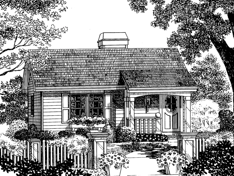 Vacation House Plan Front Image of House - Branson Bluff Cottage Home 007D-0029 - Search House Plans and More