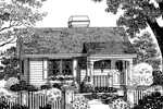 Colonial House Plan Front Image of House - Branson Bluff Cottage Home 007D-0029 - Search House Plans and More