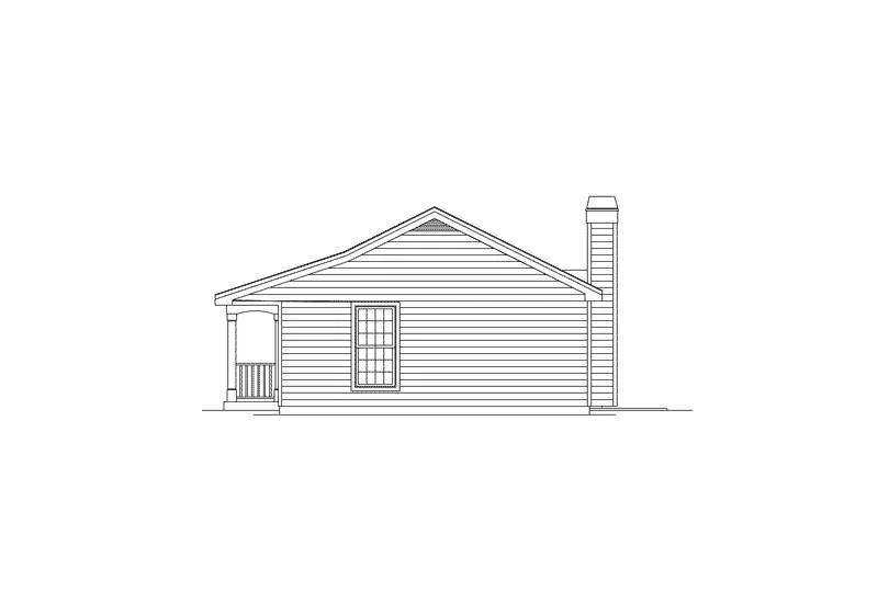 Vacation House Plan Right Elevation - Branson Bluff Cottage Home 007D-0029 - Search House Plans and More