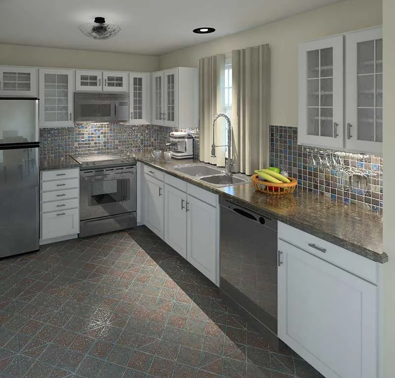 Vacation House Plan Kitchen Photo 01 - Briarwood Country Cottage Home 007D-0030 - Search House Plans and More