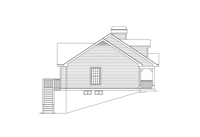 Ranch House Plan Left Elevation - Briarwood Country Cottage Home 007D-0030 - Search House Plans and More