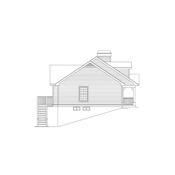 Ranch House Plan Left Elevation - Briarwood Country Cottage Home 007D-0030 - Search House Plans and More