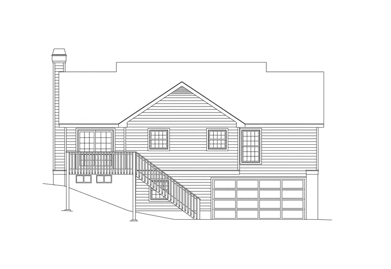 Ranch House Plan Rear Elevation - Briarwood Country Cottage Home 007D-0030 - Search House Plans and More