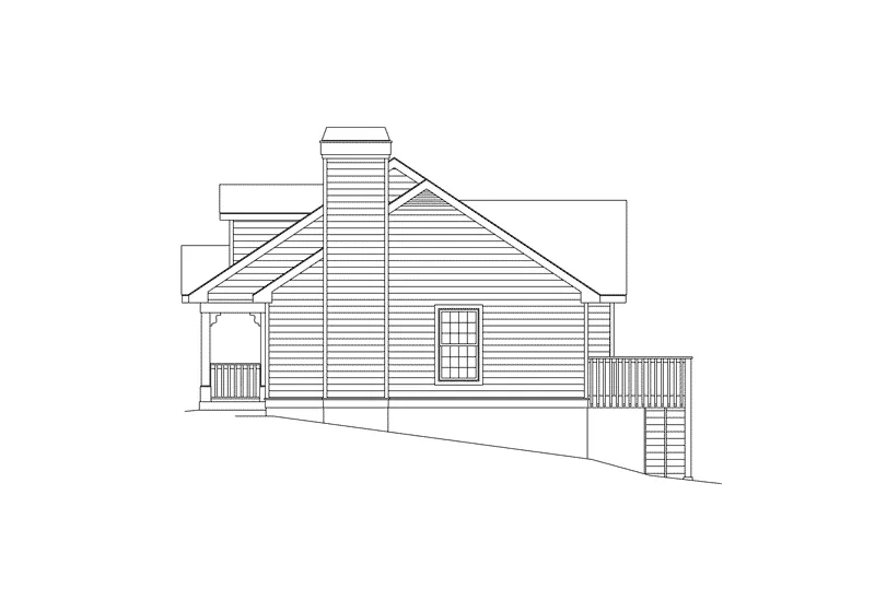 Country House Plan Right Elevation - Briarwood Country Cottage Home 007D-0030 - Search House Plans and More