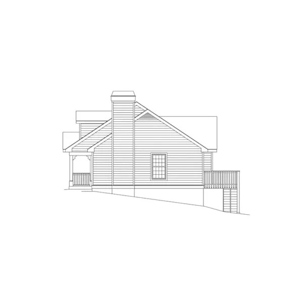 Ranch House Plan Right Elevation - Briarwood Country Cottage Home 007D-0030 - Search House Plans and More