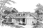 Traditional House Plan Front Image of House - Hathaway Ranch Home 007D-0031 - Search House Plans and More