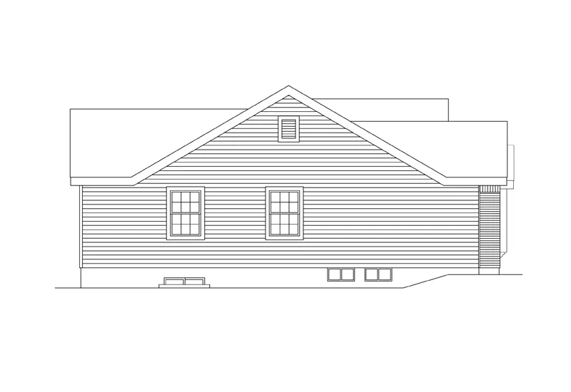 Country House Plan Left Elevation - Hathaway Ranch Home 007D-0031 - Search House Plans and More