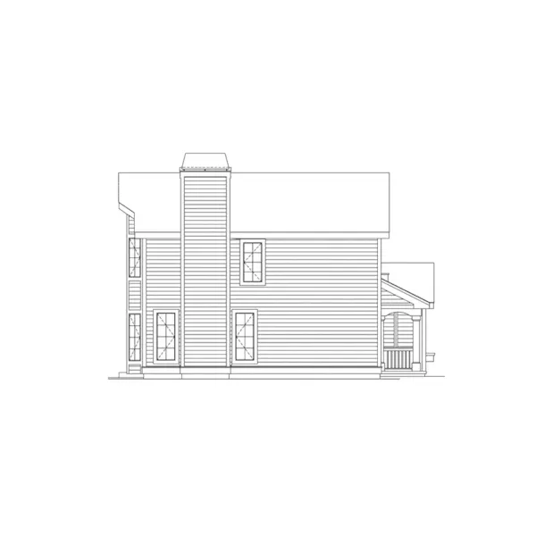 Cabin & Cottage House Plan Left Elevation - Highland Pass Narrow Lot Home 007D-0032 - Search House Plans and More