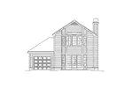 Cabin & Cottage House Plan Rear Elevation - Highland Pass Narrow Lot Home 007D-0032 - Search House Plans and More