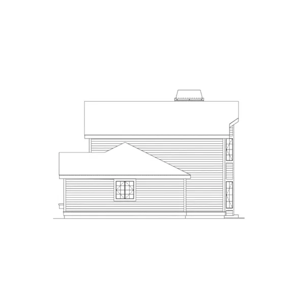 Cabin & Cottage House Plan Right Elevation - Highland Pass Narrow Lot Home 007D-0032 - Search House Plans and More