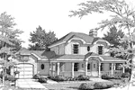 Modern House Plan Front Image of House - Meadowview Country Home 007D-0033 - Shop House Plans and More