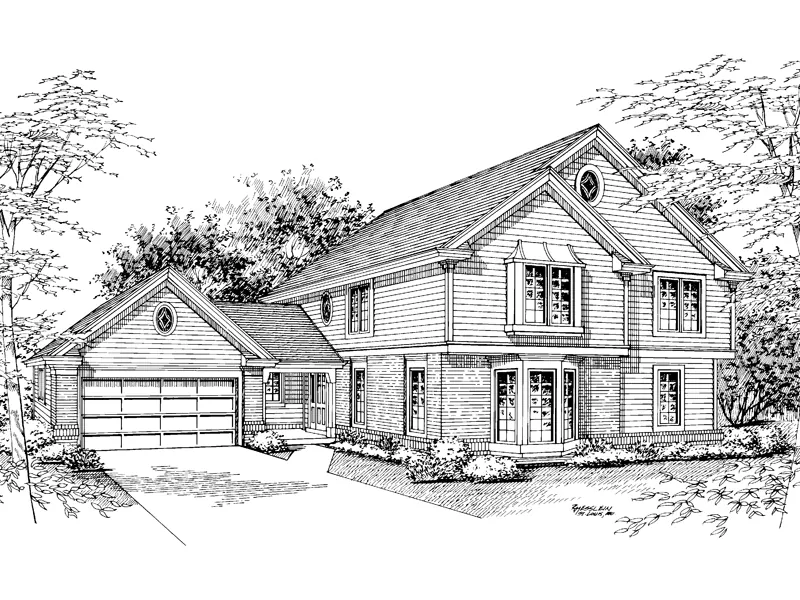 Traditional House Plan Front Image of House - Whitney Affordable Home 007D-0034 - Shop House Plans and More