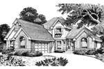 Traditional House Plan Front Image of House - Yorkshire Country French Home 007D-0035 - Shop House Plans and More