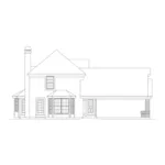 Country French House Plan Left Elevation - Yorkshire Country French Home 007D-0035 - Shop House Plans and More