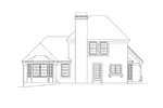 Traditional House Plan Rear Elevation - Yorkshire Country French Home 007D-0035 - Shop House Plans and More