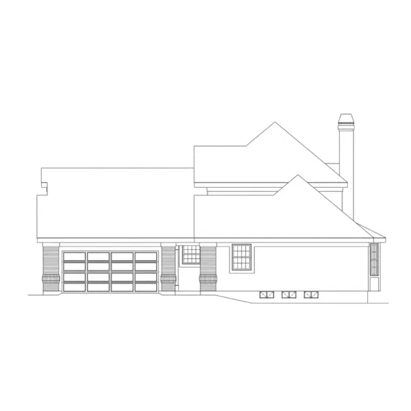 Country French House Plan Right Elevation - Yorkshire Country French Home 007D-0035 - Shop House Plans and More