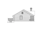 Traditional House Plan Left Elevation - Lakeview Cape Cod Ranch Home 007D-0037 - Shop House Plans and More
