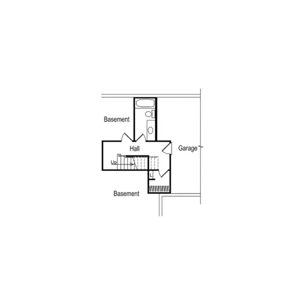 Ranch House Plan Lower Level Floor - Lakeview Cape Cod Ranch Home 007D-0037 - Shop House Plans and More